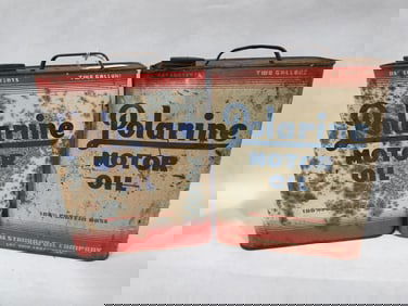 Polarine Motor Oil Cans