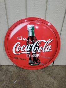 Plastic Double Sided Coke Sign