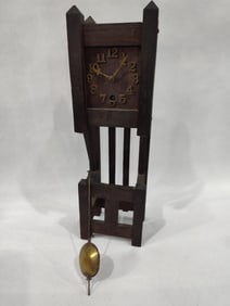 Miniature Mission Oak Grandfather Clock