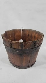 Primitive Wooden Bucket