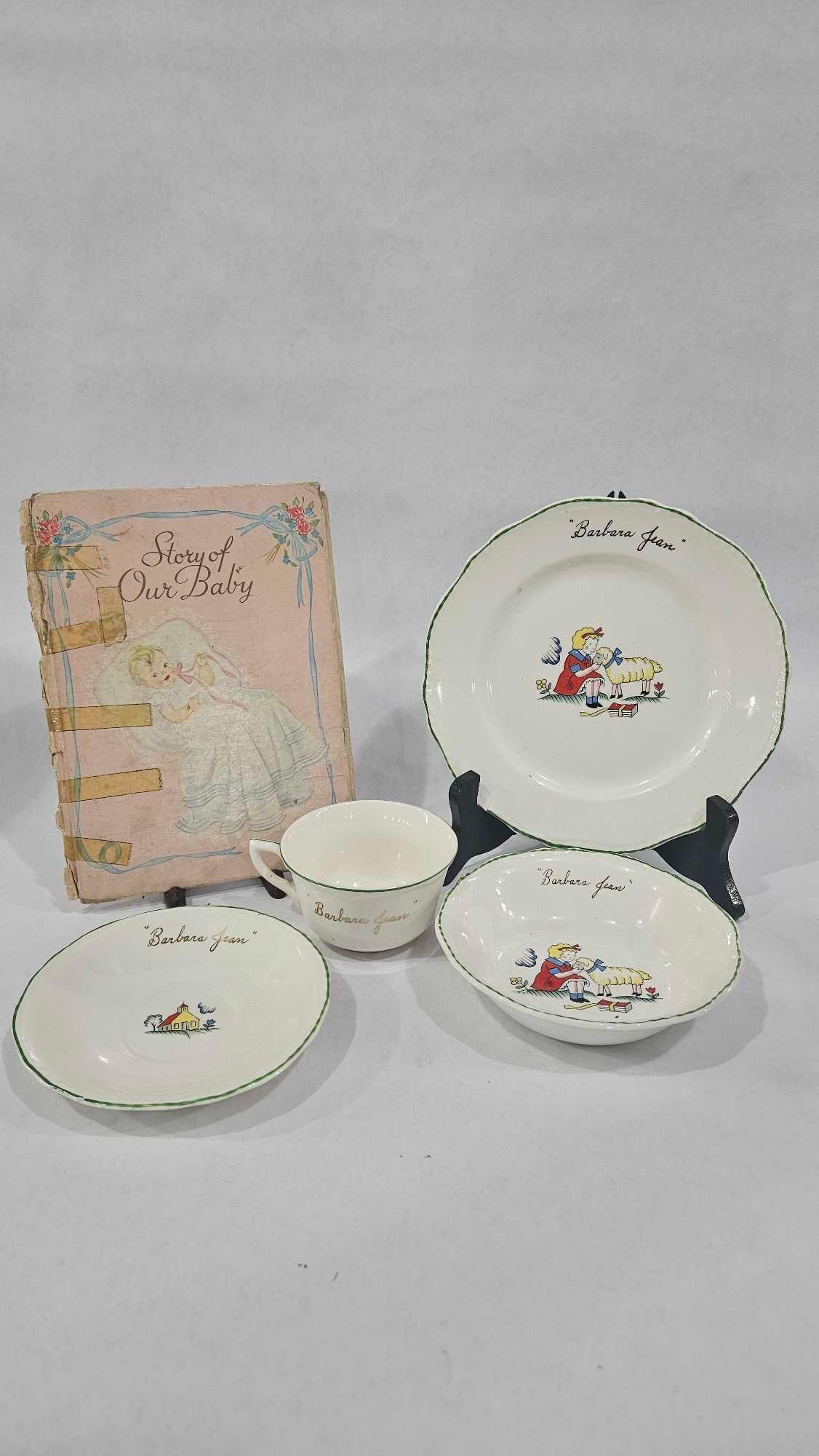 Barbara Jeans Baby Dishes and Book (1 of 8)