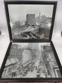 PA Railroad and Diamond Street Framed Pictures