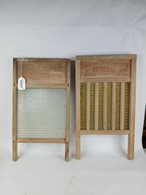 National tin and glass wash boards