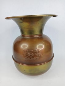 Union Pacific R.R dbl embossed spittoon