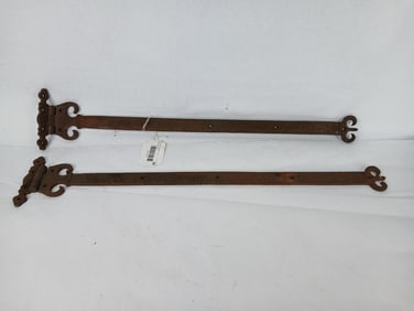 Wrought iron French gate hinges