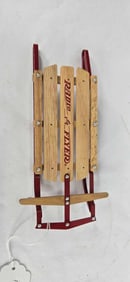 Miniature radio flyer runner sled