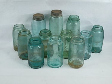 12 qt blue jars