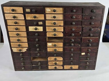 60 drawer watchmaker cabinet