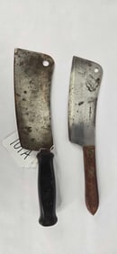 2 meat cleavers