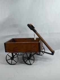 Wooden childs wagon