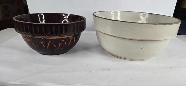 Stoneware crock bowls