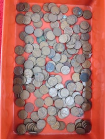 200 unsorted wheat pennies
