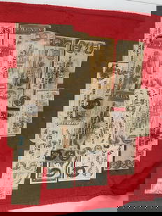 Confederate and confederate states paper currency: see photos for more description