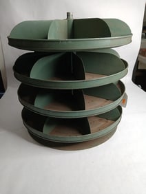 4 Tier revolving parts bin