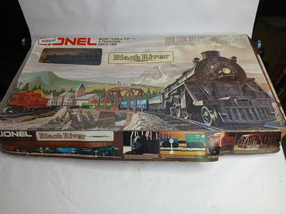 Lionel Black River 6 unit 27 ga train set in original box: .