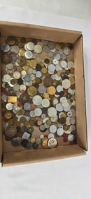 Foreign coins and tokens