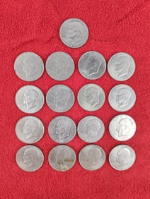 17 1971 Eisenhower dollars