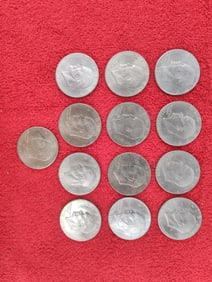 13 bicentennial Eisenhower dollars