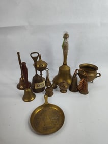 Brass bells and incense holders and more