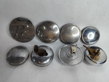 Mid century chrome gas caps