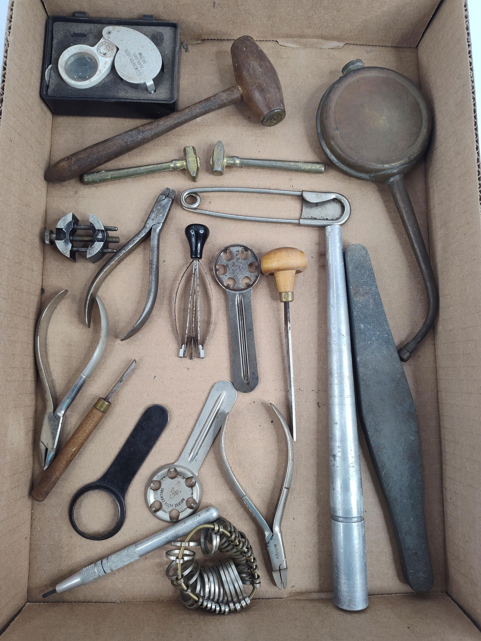 Antique finger sizer 0-13,ring mandrel stick,watch & jewelry tools and more (1 of 7)