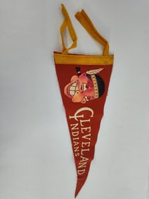 1950th chief wahoo cleveland indians pennant