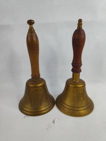 2 brass pennsylvania railroad bells