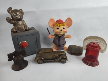 8 various coin banks