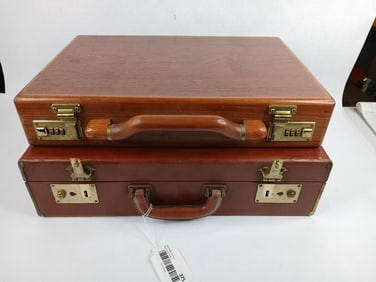 Carlton 60 hard sided and wooden briefcases