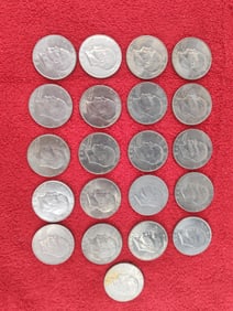21 1972 Eisenhower dollars