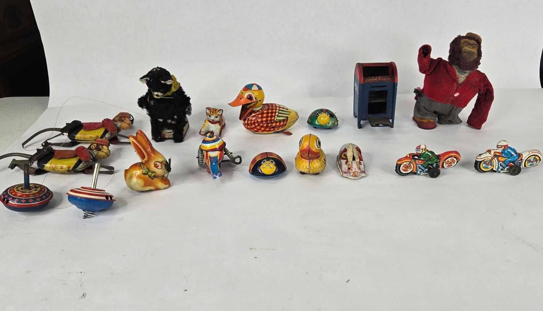 Tin Litho Windup Carousel Merry Go Round Toy