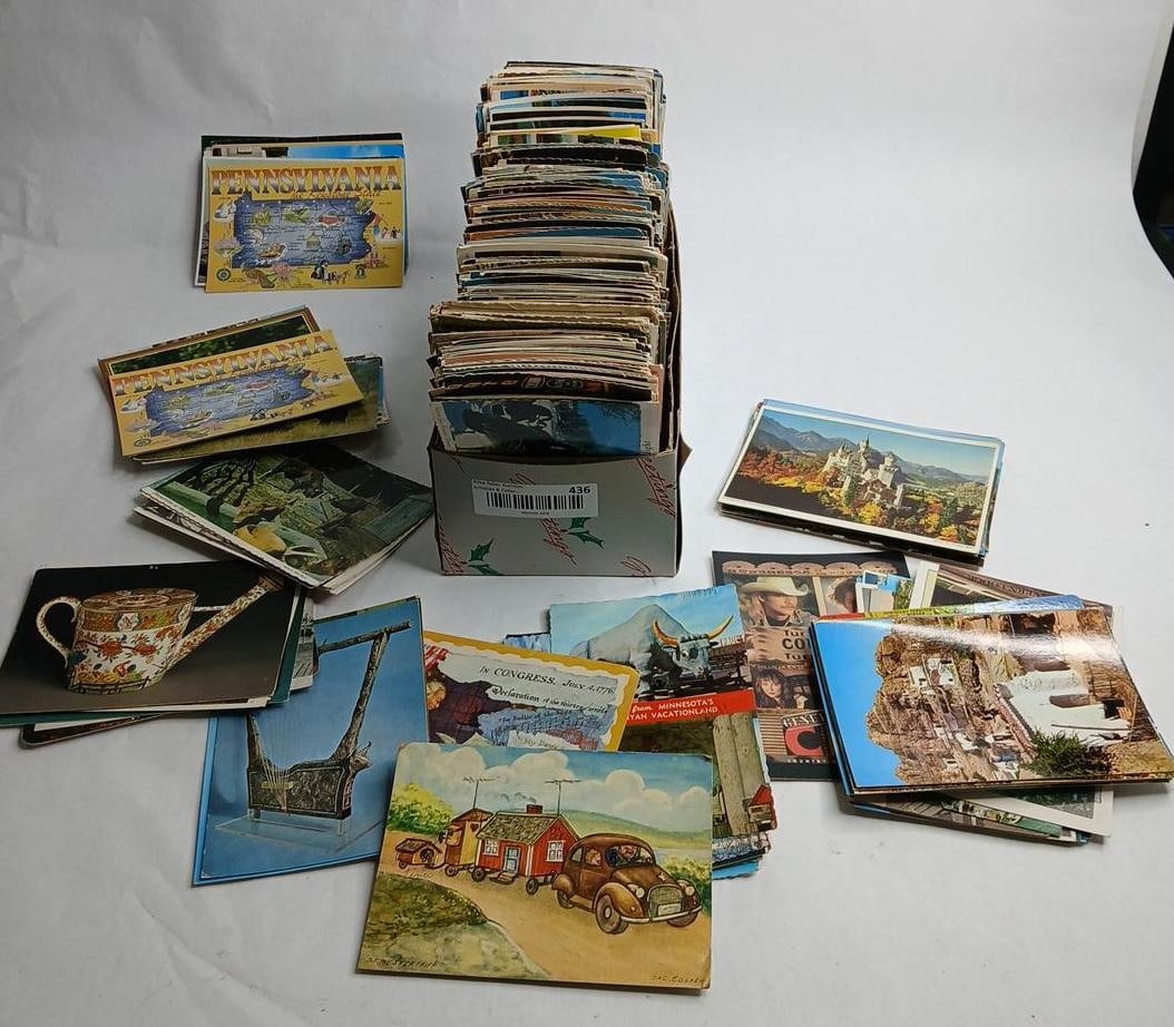 1970th postcards: a large lot mostly unused card approximately 300+ cards