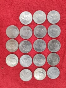 17 bicentennial Eisenhower dollars
