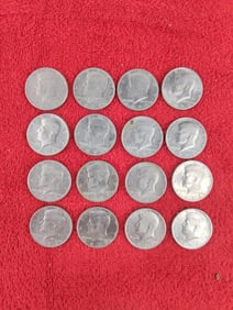 16 1973 kennedy half dollars