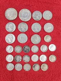 Silver quarters,halves,and dimes