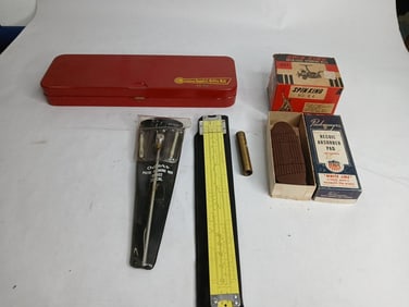 Outer gun cleaning kits and NOS spin king #84 fishing reel