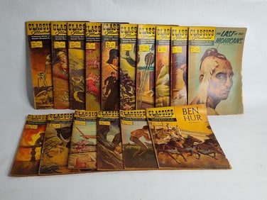 16 classic illustrated comic books