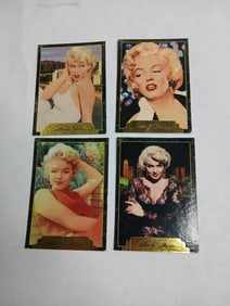 4 1995 Marilyn Monroe collectors cards