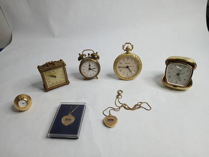Alarm clocks and watches: seth thomas,linden black forest ,mauthe,florn and quartz clocks and watches
