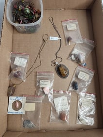 Costume bracelets,necklaces with agate and agate stone pendants
