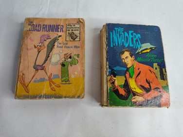 2 big little books the invaders and the road runners