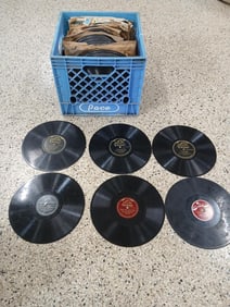 lot of Victrola orchestra music records