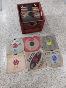 lot of Victrola orchestra music records