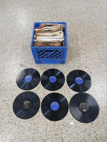 lot of Victrola orchestra music records