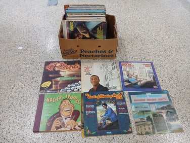 lot of Victrola orchestra music records