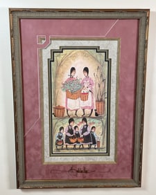 BASKETS GALORE SIGNED LITHOGRAPH. 448/1,000