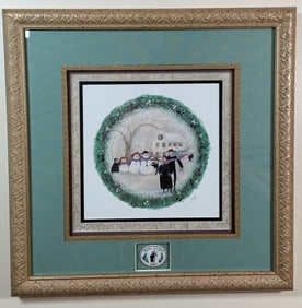 SEASONS OF LOVE- WINTER. RARE SIGNED MEMBER  LITHOGRAPH