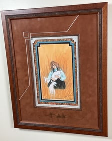 THE SHEPHERDESS. SIGNED LITHOGRAPH 33/1,000