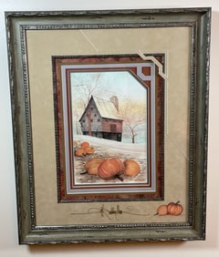 HARVEST MORN. SIGNED LITHOGRAPH. 509/1,000