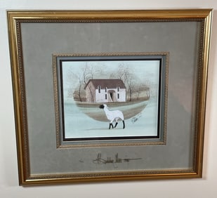 COTTAGE VISITOR. SIGNED LITHOGRAPH. 263/1,000